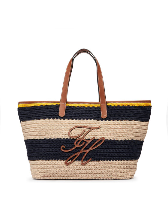 Tommy Hilfiger Tommy Hilfiger Handtasche Th Nautical Tote Crochet Str AW0AW18816 Bunt