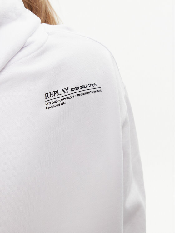 REPLAY Replay Суитшърт W3704E.000.23650P Бял Regular Fit