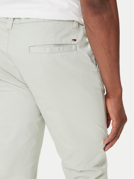 Tommy Jeans Tommy Jeans Chino nohavice Austin DM0DM20282 Zelená Slim Fit