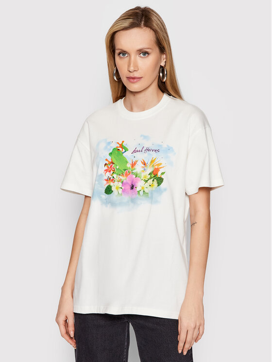 Local Heroes Tricou Lost In Paradise SS22T0002 Alb Oversize