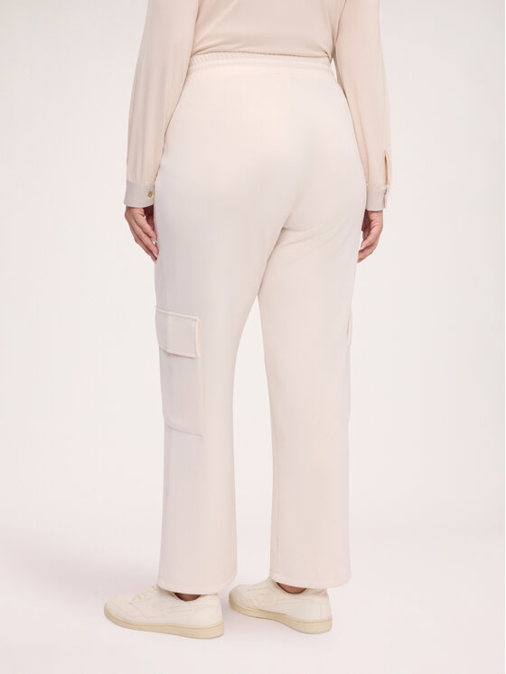 Fiorella Rubino Fiorella Rubino Spodnie materiałowe P875L002487N0R2 Kremowy Regular Fit