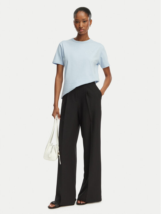 HUGO HUGO Тишърт Damacia_7 50561233 Светлосин Regular Fit