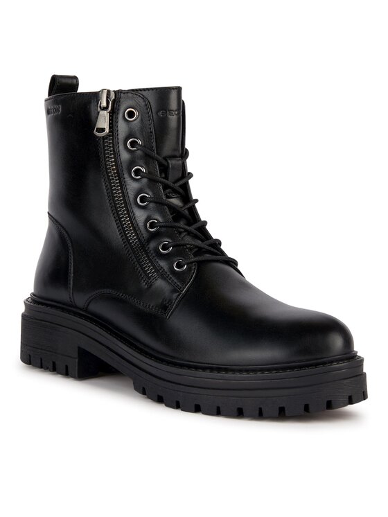 Geox Geox Škornji D Iridea D36HRK 00043 C9999 Črna