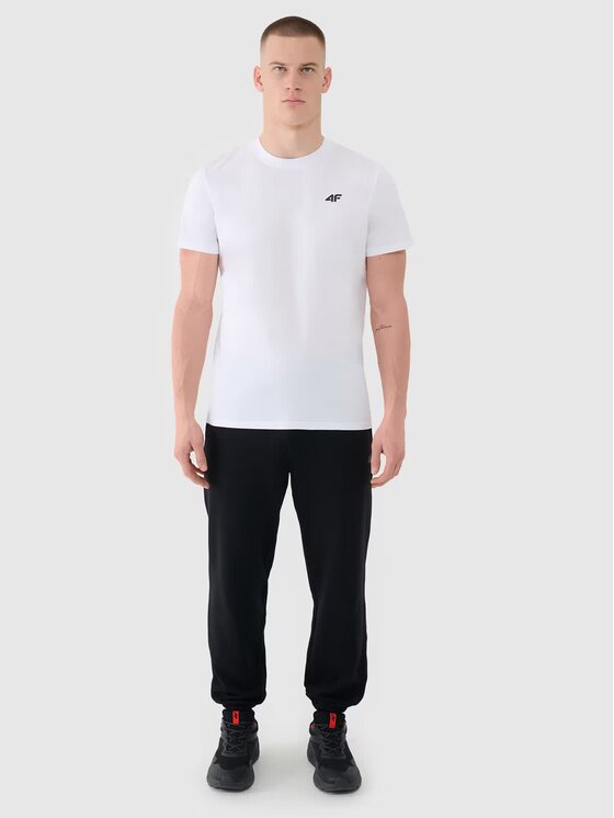 4F 4F T-shirt 4FWMM00TTSHM2256-10S Bianco Regular Fit