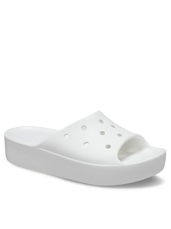 Crocs Crocs Natikači Classic Platform Slide 208180 Bela