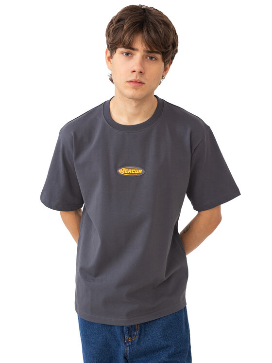 Mercur Mercur T-Shirt 90S Szary Comfortable Fit
