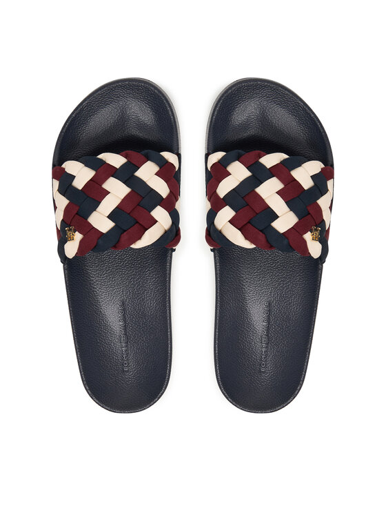Tommy Hilfiger Tommy Hilfiger Klapki Th Braided Pool Slide FW0FW09203 Kolorowy