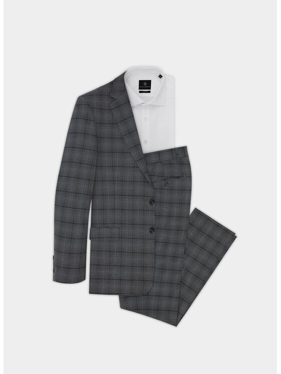 Pako Lorente Pako Lorente Spodnie garniturowe P20SF-6G-005 Szary Slim Fit