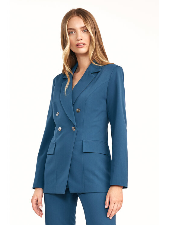 NIFE NIFE Marynarka Żakiet Zielony Classic Fit