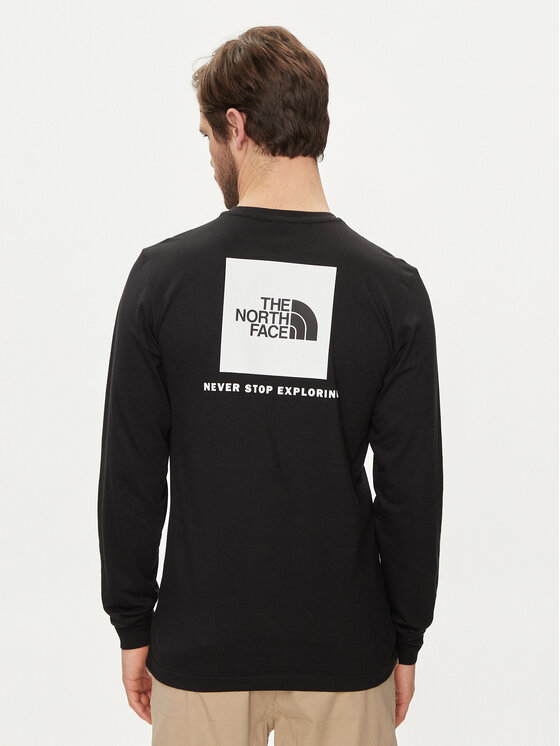 The North Face The North Face Тениска с дълъг ръкав Redbox NF0A87NN Черен Regular Fit