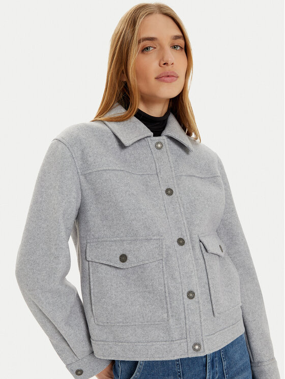 Guess Guess Kurtka koszulowa W4BL27 WGIX2 Szary Regular Fit