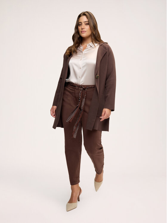 Fiorella Rubino Fiorella Rubino Kardigan M308L008590N022 Brązowy Regular Fit