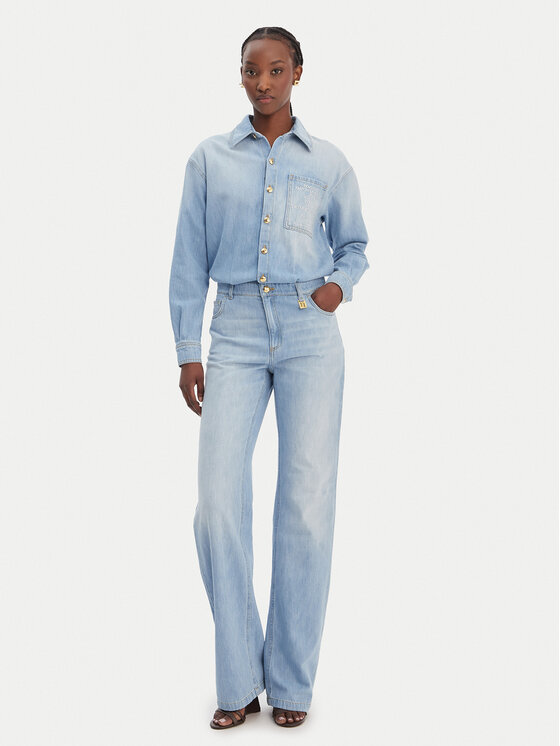 Elisabetta Franchi Salopetă TJ-44D-61E2-V690 Albastru Regular Fit