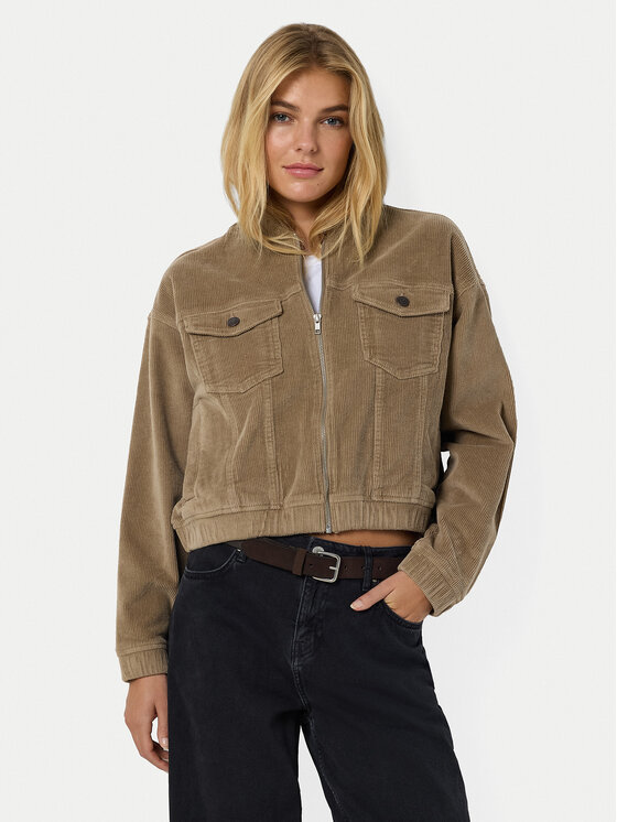 Noisy May Noisy May Демісезонна куртка Cord Jade 27032673 Бежевий Regular Fit