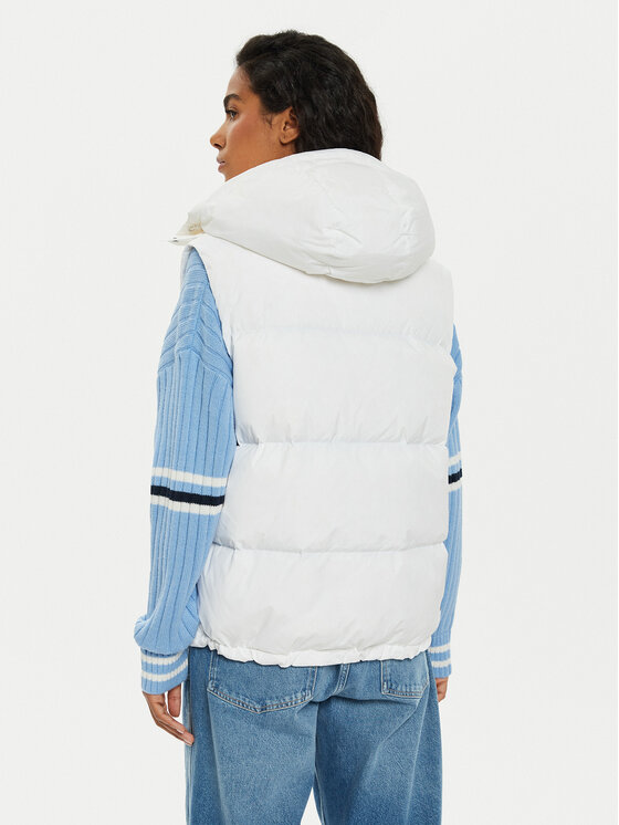 Tommy Jeans Tommy Jeans Varrukateta jakk Alaska DW0DW18862 Valge Regular Fit