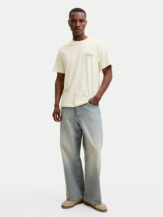 Jack & Jones Jack & Jones Marškinėliai Riviera 12295202 Geltona Regular Fit