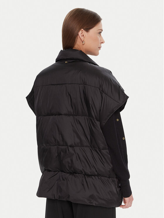 LOLA CASADEMUNT LOLA CASADEMUNT Športová vesta RAINFOREST W PKT 4 BEIGE DIMITY Čierna Oversize