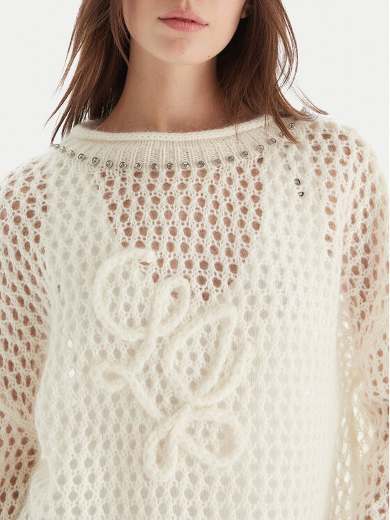 Liu Jo Liu Jo Пуловер MF5430 MS039 Екрю Relaxed Fit