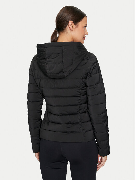 Guess Guess Vatovaná bunda Solid Heavy Diann V4YL04 WF3X0 Černá Regular Fit