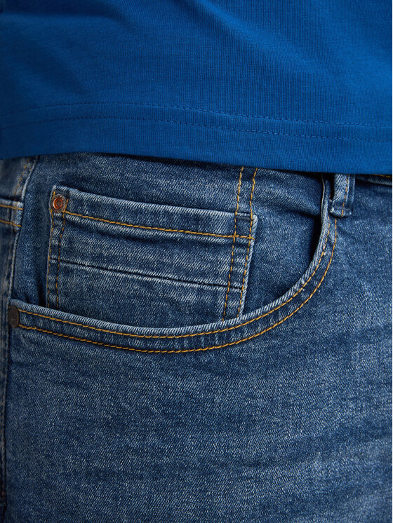 Petrol Industries Petrol Industries Pantaloni scurți de blugi M-1050-SHO002 Albastru Regular Fit