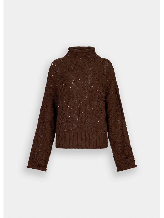 Liu Jo Liu Jo Maglione MF5451MA37R90915 Marrone Regular Fit