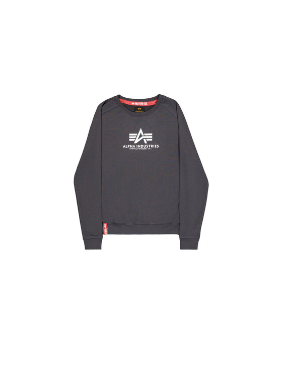 Alpha Industries Alpha Industries Bluza New Basic Sweatshirt Women Szary Regular Fit