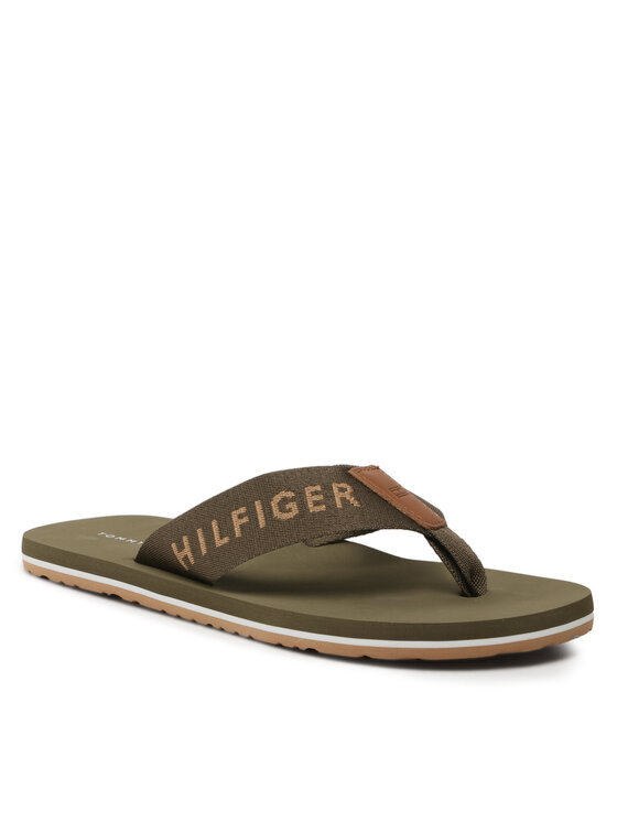 Tommy Hilfiger Tommy Hilfiger Σαγιονάρες Print Beach Sandal FM0FM04618 Χακί