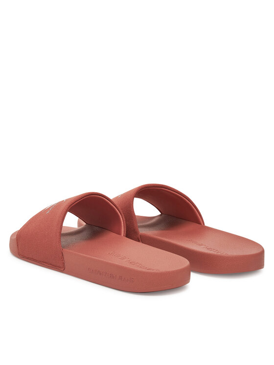 Calvin Klein Jeans Calvin Klein Jeans Şlapi Slide Monogram Cv YM0YM01271 Coral