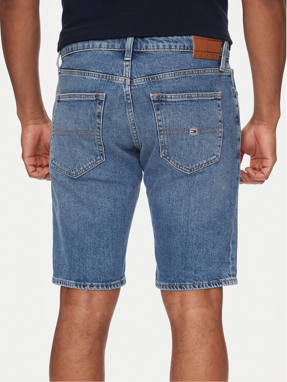 Tommy Jeans Tommy Jeans Džínsové šortky Scanton DM0DM18797 Modrá Slim Fit