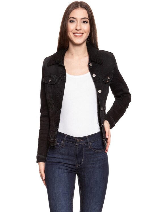 Lee Lee Giacca da donna SHERPA RIDER JACKET Nero Regular Fit
