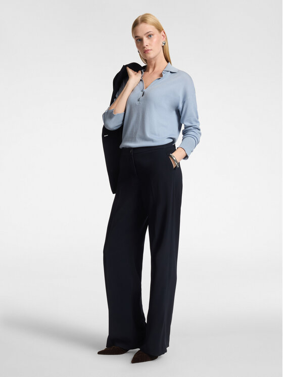 Elena Mirò Elena Mirò Pantaloni di tessuto P053P000580N054 Blu Flare Fit