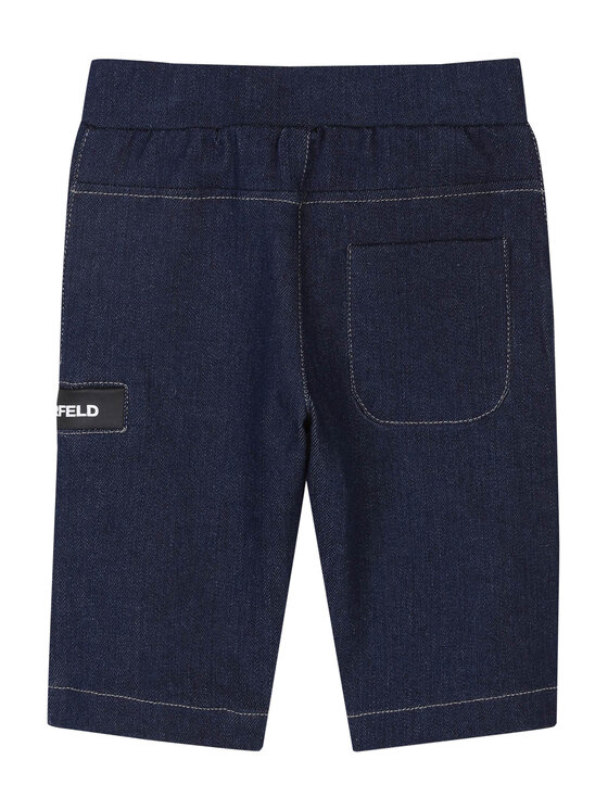 Karl Lagerfeld Kids Karl Lagerfeld Kids Комплект сорочка і тканинні штани Z30505 S Cиній Regular Fit