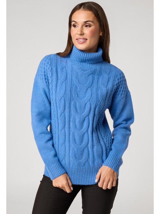 QUIOSQUE QUIOSQUE Sveter QUIOSQUE 6VS003801 Modrá Regular Fit