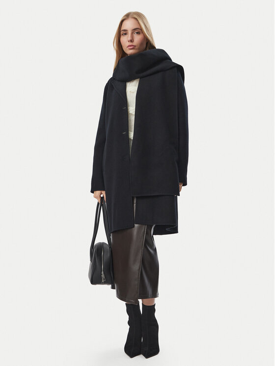 MICHAEL Michael Kors MICHAEL Michael Kors Вовняне пальто 77A7146M22 Чорний Regular Fit