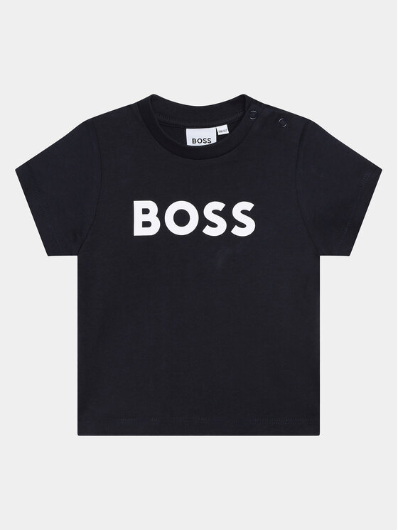 BOSS Boss Marškinėliai J05P12 M Tamsiai mėlyna Regular Fit