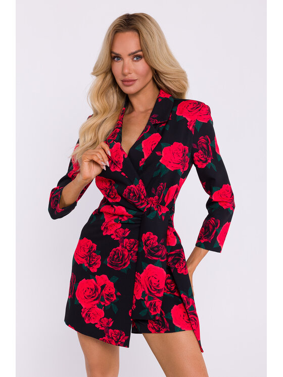 Made of Emotion Made of Emotion Sukienka wieczorowa M797 Czerwony Skinny Fit