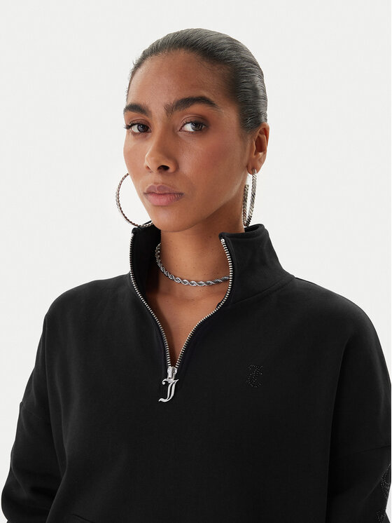Juicy Couture Juicy Couture Mikina Castella JCWAS225319 Černá Oversize
