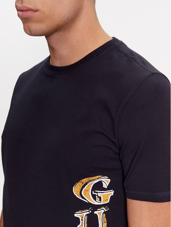 Guess Guess Тишърт M4RI30 J1314 Тъмносин Slim Fit