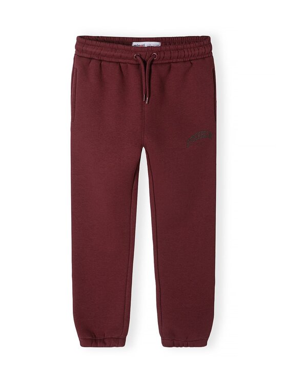 minoti minoti Komplet dresowy 32FLEECE163 Bordowy Baggy Fit