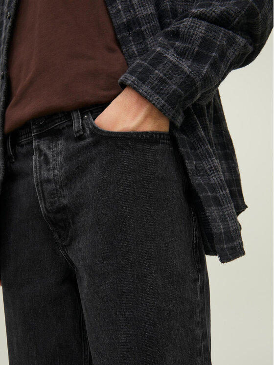 Jack & Jones Jack & Jones Jeansy Eddie 12216879 Černá Loose Fit