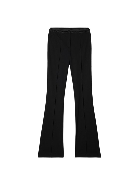 Oltre Oltre Pantaloni di tessuto P088R008734N033 Nero Flare Fit