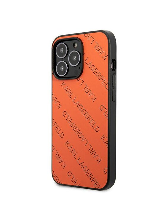 KARL LAGERFELD KARL LAGERFELD Etui na telefon iPhone 13 Pro Pomarańczowy