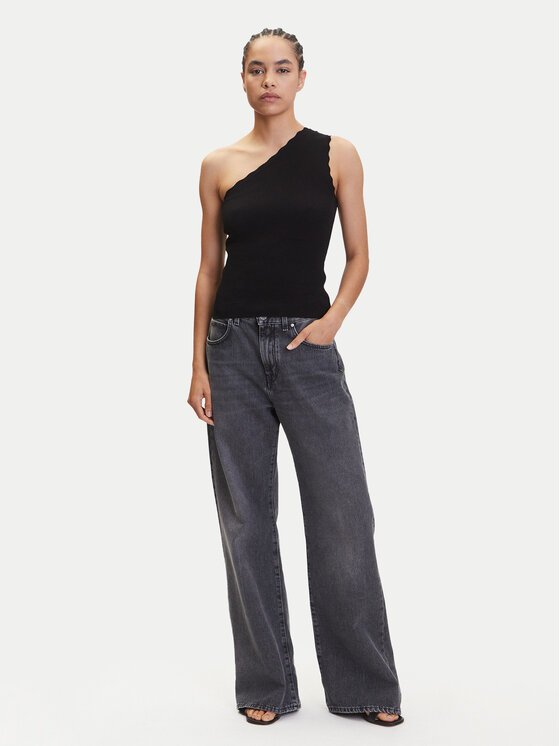 JDY JDY Топ Nanna 15351420 Чорний Slim Fit