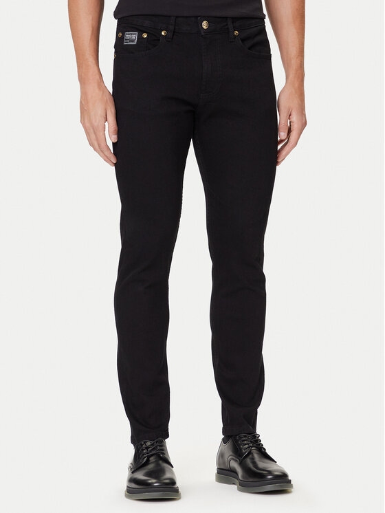 Versace Jeans Couture Jeansy 79GAB5D0 CDW00 Czarny Straight Fit