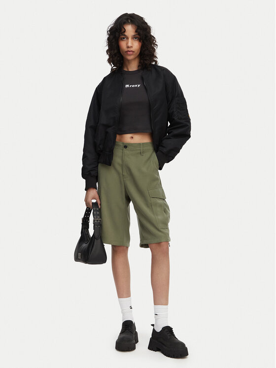 G-Star Raw G-Star Raw Stoffshorts Bermuda Cargo D29016-D522 Dunkelgrün Relaxed Fit