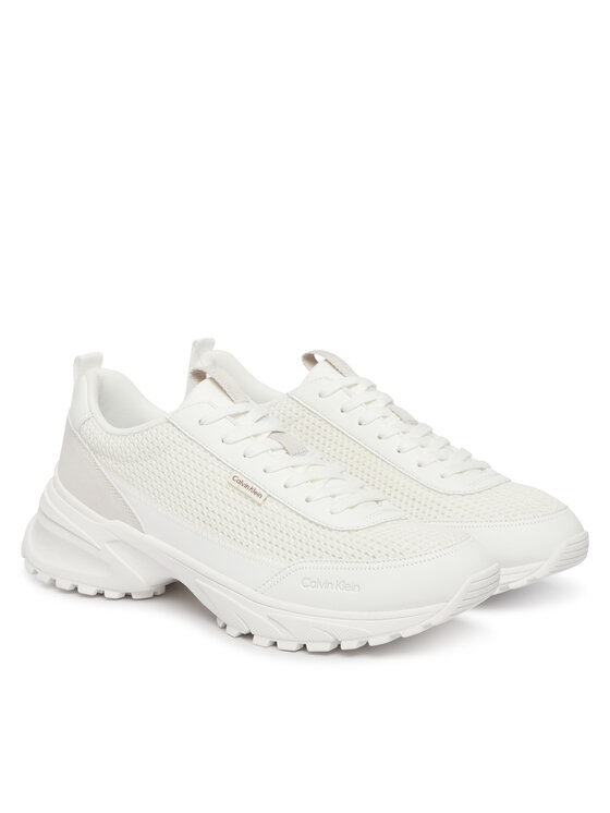 Calvin Klein Calvin Klein Sneakersy Hike Runner Laceup Mesh HM0HM02240 Bílá