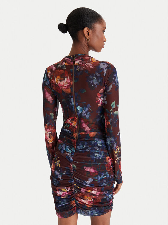 Guess Guess Коктейльна сукня W5BK65 KCZC2 Кольоровий Slim Fit