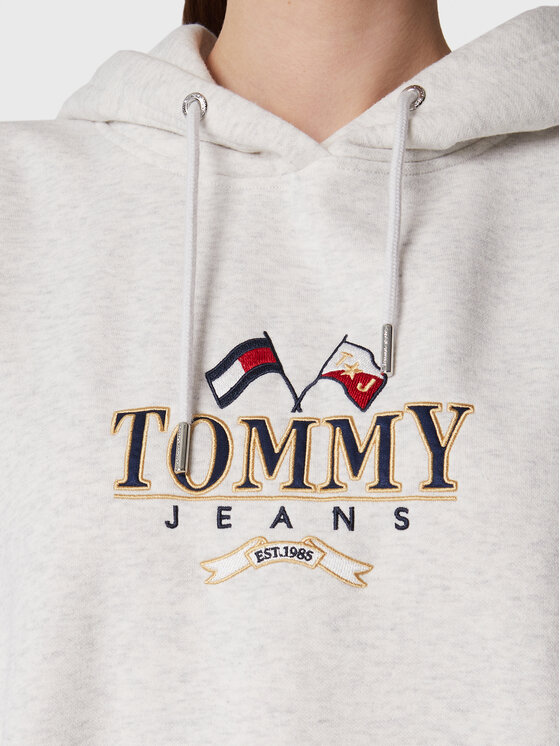 Tommy Jeans Tommy Jeans Sukienka dzianinowa DW0DW14405 Szary Relaxed Fit
