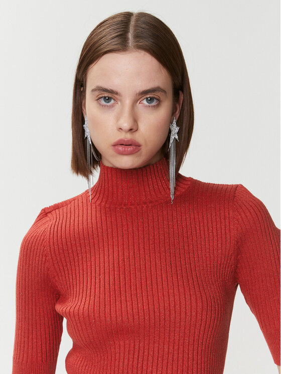 DKNY DKNY Пуловер P3MSZBA9 Розов Regular Fit