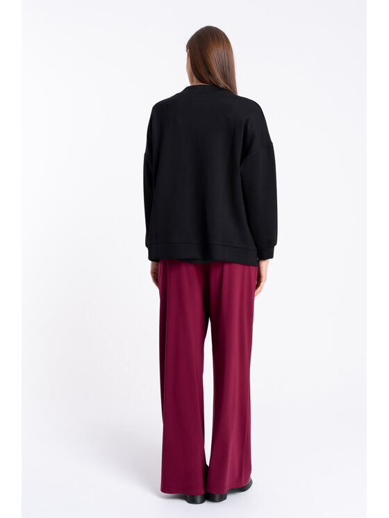 CLICK CLICK Kardigan 71-0045 Czarny Regular Fit